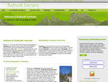 Tablet Screenshot of bushwalktasmania.com